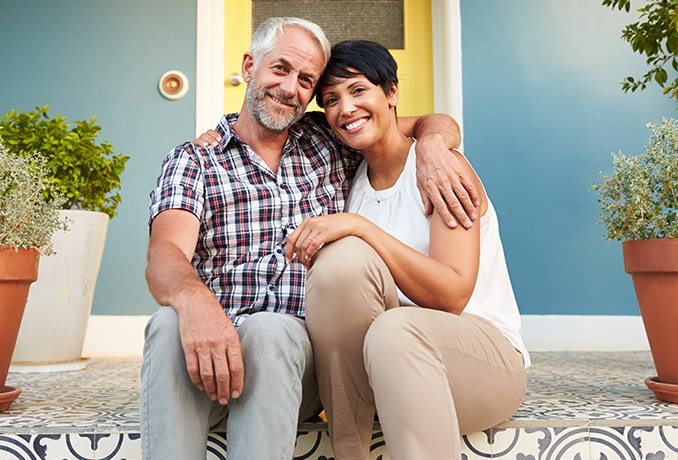 couple on front porch