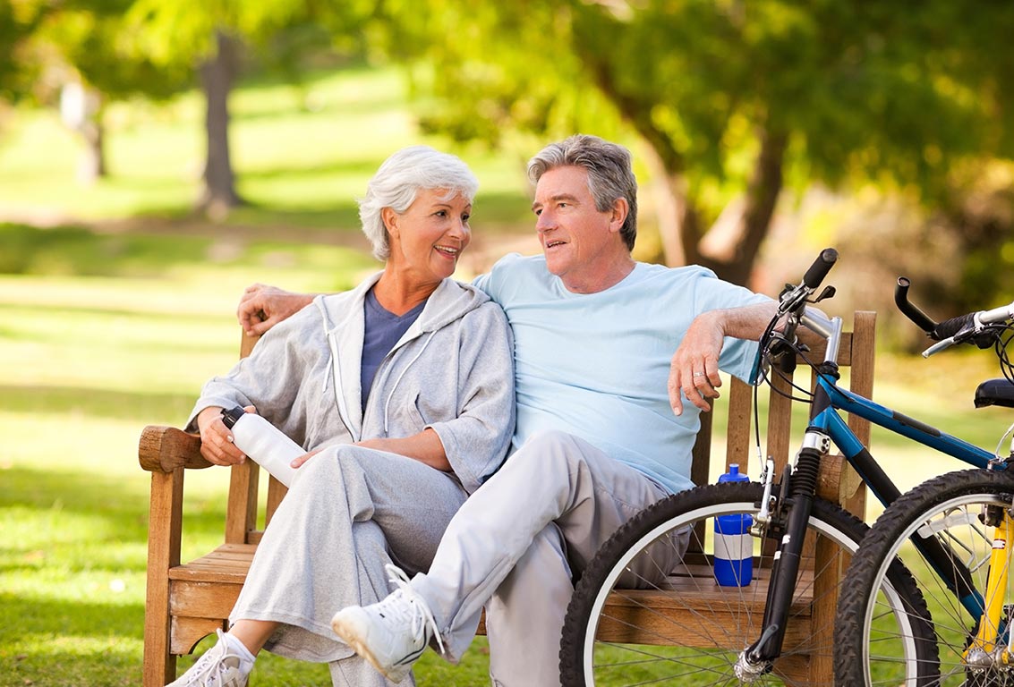 couple on bench