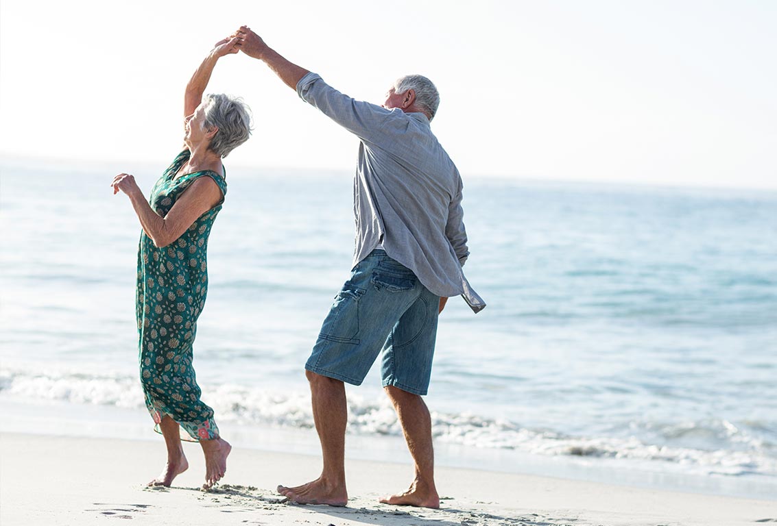 couple on beach